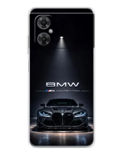 Чехол для Xiaomi Redmi Note 11R с картинкой «BMW сквозь ночной город» Чехол для Xiaomi Redmi Note 11R с картинкой «BMW сквозь ночной город»