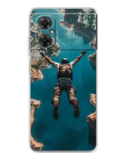Чехол для Xiaomi Redmi Note 11R с картинкой «PUBG — свободное падение»