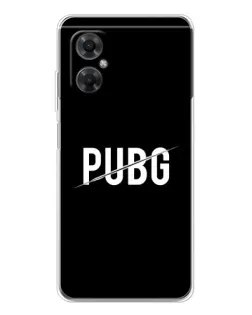 Чехол для Xiaomi Redmi Note 11R с картинкой «PUBG — белый логотип»