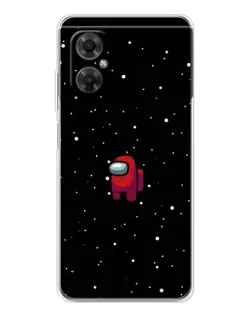 Чехол для Xiaomi Redmi Note 11R с картинкой «Красный Among Us»