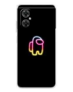 Чехол для Xiaomi Redmi Note 11R с картинкой «Among Us градиент»