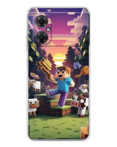 Чехол для Xiaomi Redmi Note 11R с картинкой «Стив на ферме» Чехол для Xiaomi Redmi Note 11R с картинкой «Стив на ферме»