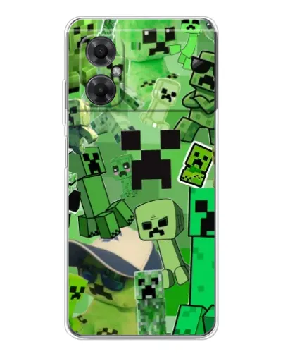 Чехол для Xiaomi Redmi Note 11R с картинкой «Криперы Minecraft» Чехол для Xiaomi Redmi Note 11R с картинкой «Криперы Minecraft»