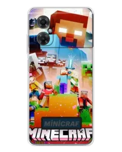 Чохол для Xiaomi Redmi Note 11R з картинкою «Minecraft герої гри» Чохол для Xiaomi Redmi Note 11R з картинкою «Minecraft герої гри»