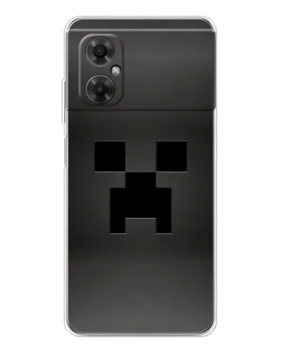 Чехол для Xiaomi Redmi Note 11R с картинкой «Черный крипер градиент» Чехол для Xiaomi Redmi Note 11R с картинкой «Черный крипер градиент»