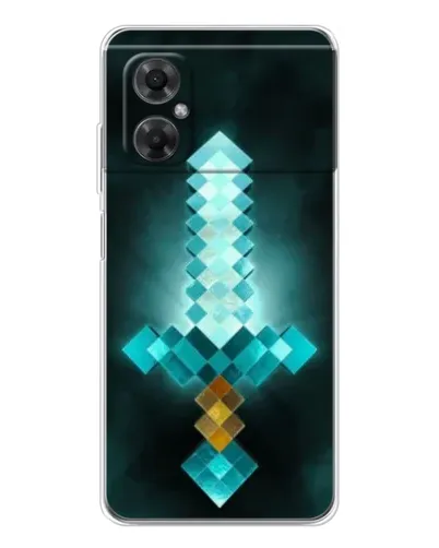 Чехол для Xiaomi Redmi Note 11R с картинкой «Алмазный меч неон» Чехол для Xiaomi Redmi Note 11R с картинкой «Алмазный меч неон»