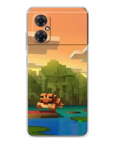 Чехол для Xiaomi Redmi Note 11R с картинкой «Майнкрафт закат солнца» Чехол для Xiaomi Redmi Note 11R с картинкой «Майнкрафт закат солнца»