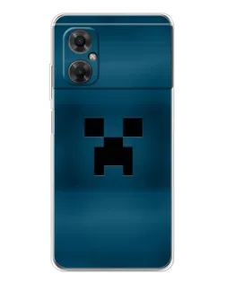 Чехол для Xiaomi Redmi Note 11R с картинкой «Крипер текстура»