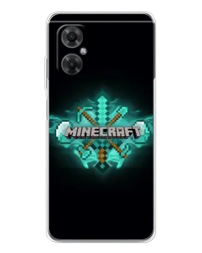 Чехол для Xiaomi Redmi Note 11R с картинкой «Minecraft Diamond лого» Чехол для Xiaomi Redmi Note 11R с картинкой «Minecraft Diamond лого»