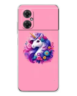 Чехол для Xiaomi Redmi Note 11R с картинкой «Сказочный единорог»