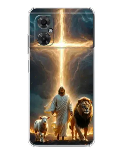 Чехол для Xiaomi Redmi Note 11R с картинкой «Лев Иуды и Свет»