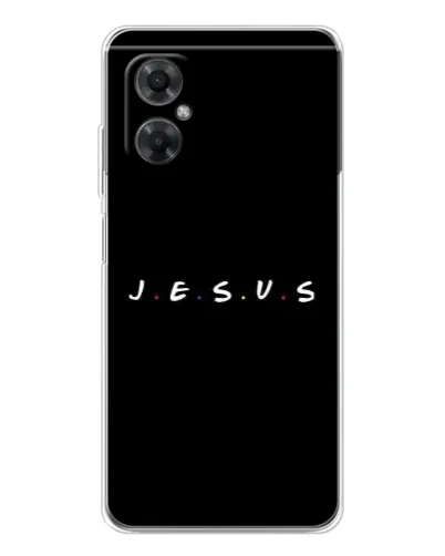 Чехол для Xiaomi Redmi Note 11R с картинкой «Точки веры J.E.S.U.S.»