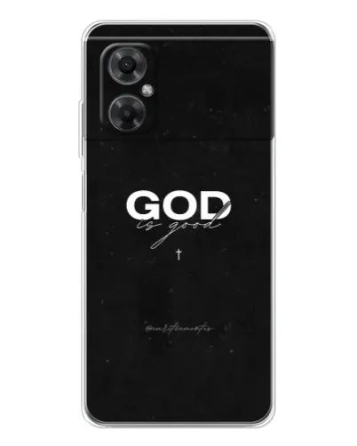 Чехол для Xiaomi Redmi Note 11R с картинкой «GOD — Бог над всем»