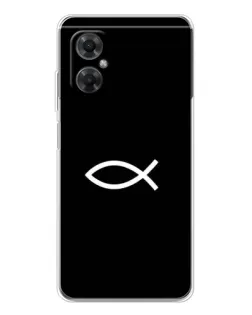 Чохол для Xiaomi Redmi Note 11R з картинкою «Символ риби Jesus»