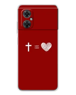 Чохол для Xiaomi Redmi Note 11R з картинкою «Рівняння любові»