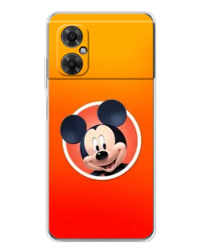 Чехол для Xiaomi Redmi Note 11R с картинкой «Mickey в круге»