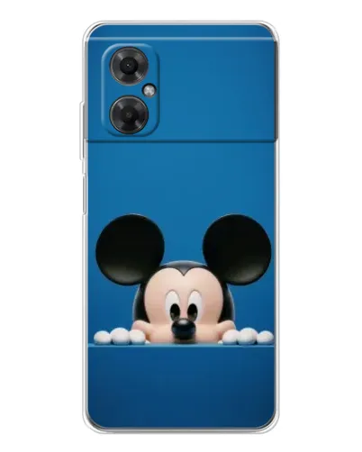 Чехол для Xiaomi Redmi Note 11R с картинкой «Микки выглядывает»