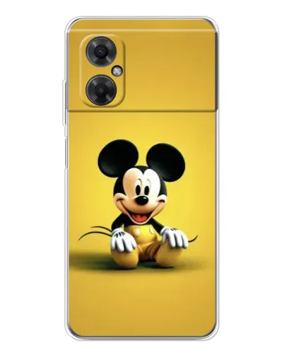 Чехол для Xiaomi Redmi Note 11R с картинкой «Микки на желтом»