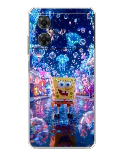 Чехол для Xiaomi Redmi Note 11R с картинкой «Неоновый океан»