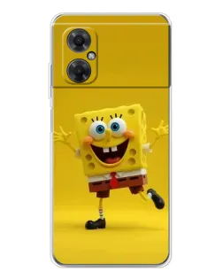 Чехол для Xiaomi Redmi Note 11R с картинкой «Позитивный Губка Боб»