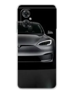 Чехол для Xiaomi Redmi Note 11R с картинкой «Tesla Model S Look»