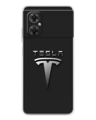 Чехол для Xiaomi Redmi Note 11R с картинкой «Стальной логотип Tesla» Чехол для Xiaomi Redmi Note 11R с картинкой «Стальной логотип Tesla»