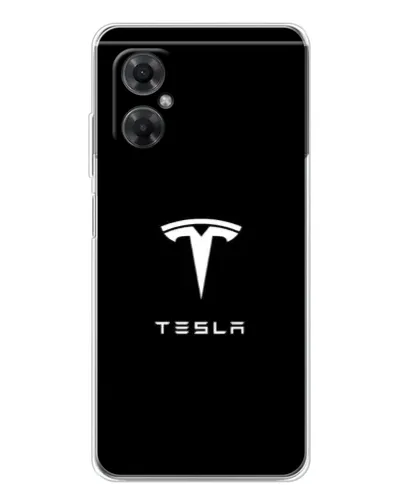 Чехол для Xiaomi Redmi Note 11R с картинкой «Tesla White Logo» Чехол для Xiaomi Redmi Note 11R с картинкой «Tesla White Logo»