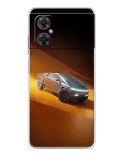Чехол для Xiaomi Redmi Note 11R с картинкой «Cybertruck в пустыне»