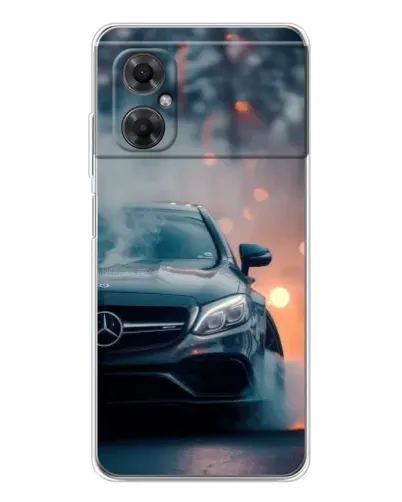 Чехол для Xiaomi Redmi Note 11R с картинкой «Mercedes — ночной город» Чехол для Xiaomi Redmi Note 11R с картинкой «Mercedes — ночной город»