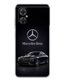 Чехол для Xiaomi Redmi Note 11R с картинкой «Mercedes — решетка радиатора»