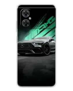 Чехол для Xiaomi Redmi Note 11R с картинкой «Темный Mercedes AMG»