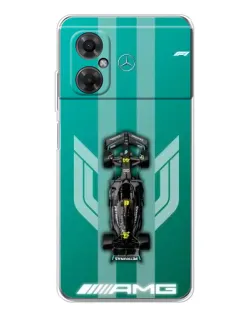 Чехол для Xiaomi Redmi Note 11R с картинкой «Mercedes AMG Petronas»