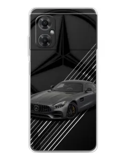 Чехол для Xiaomi Redmi Note 11R с картинкой «Mercedes AMG — графика»