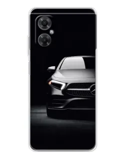 Чехол для Xiaomi Redmi Note 11R с картинкой «Свет фар Mercedes»