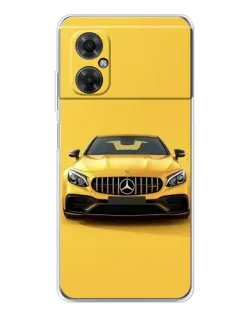 Чехол для Xiaomi Redmi Note 11R с картинкой «Желтый Mercedes GT»