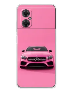 Чохол для Xiaomi Redmi Note 11R з картинкою «Рожевий Mercedes AMG»