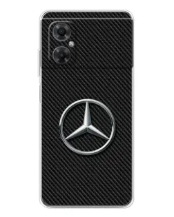 Чохол для Xiaomi Redmi Note 11R з картинкою «Карбоновий Mercedes стиль»