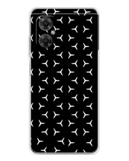 Чохол для Xiaomi Redmi Note 11R з картинкою «Mercedes паттерн зірок»