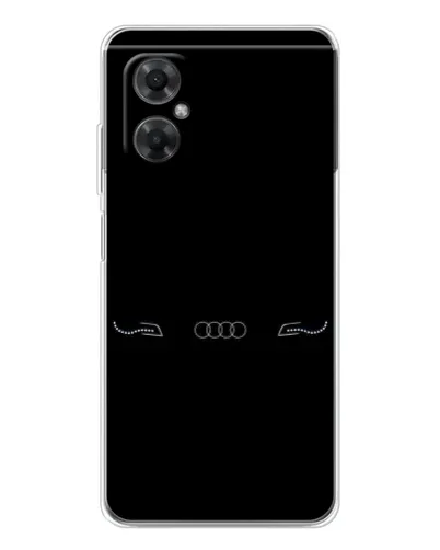 Чехол для Xiaomi Redmi Note 11R с картинкой «Audi — световой подпись»