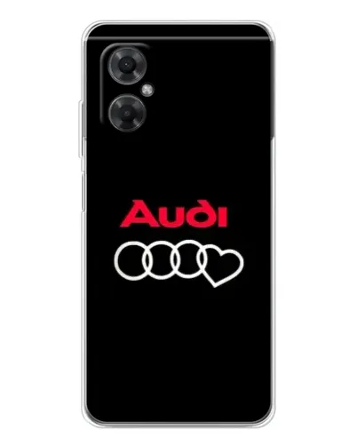 Чехол для Xiaomi Redmi Note 11R с картинкой «Логотип Audi Heart»