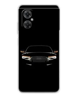 Чехол для Xiaomi Redmi Note 11R с картинкой «Audi — ночной контур»