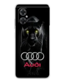 Чехол для Xiaomi Redmi Note 11R с картинкой «Пантера и Audi»