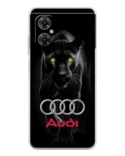 Чехол для Xiaomi Redmi Note 11R с картинкой «Пантера и Audi»