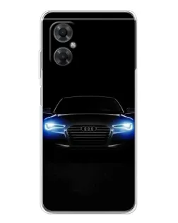 Чехол для Xiaomi Redmi Note 11R с картинкой «Audi в неоне»