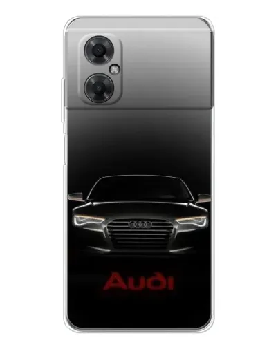 Чехол для Xiaomi Redmi Note 11R с картинкой «Audi — градиентный контур»