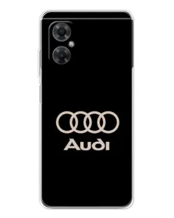 Чехол для Xiaomi Redmi Note 11R с картинкой «Audi — золотой логотип»