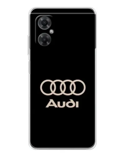 Чехол для Xiaomi Redmi Note 11R с картинкой «Audi — золотой логотип»