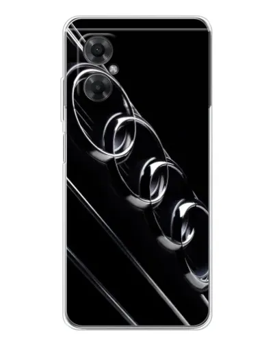 Чехол для Xiaomi Redmi Note 11R с картинкой «Audi — абстрактные кольца»
