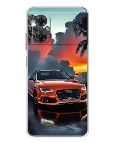 Чехол для Xiaomi Redmi Note 11R с картинкой «Audi — закат»