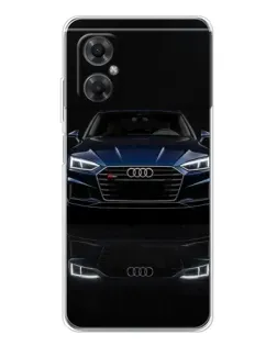 Чехол для Xiaomi Redmi Note 11R с картинкой «Audi — ночное отражение»
